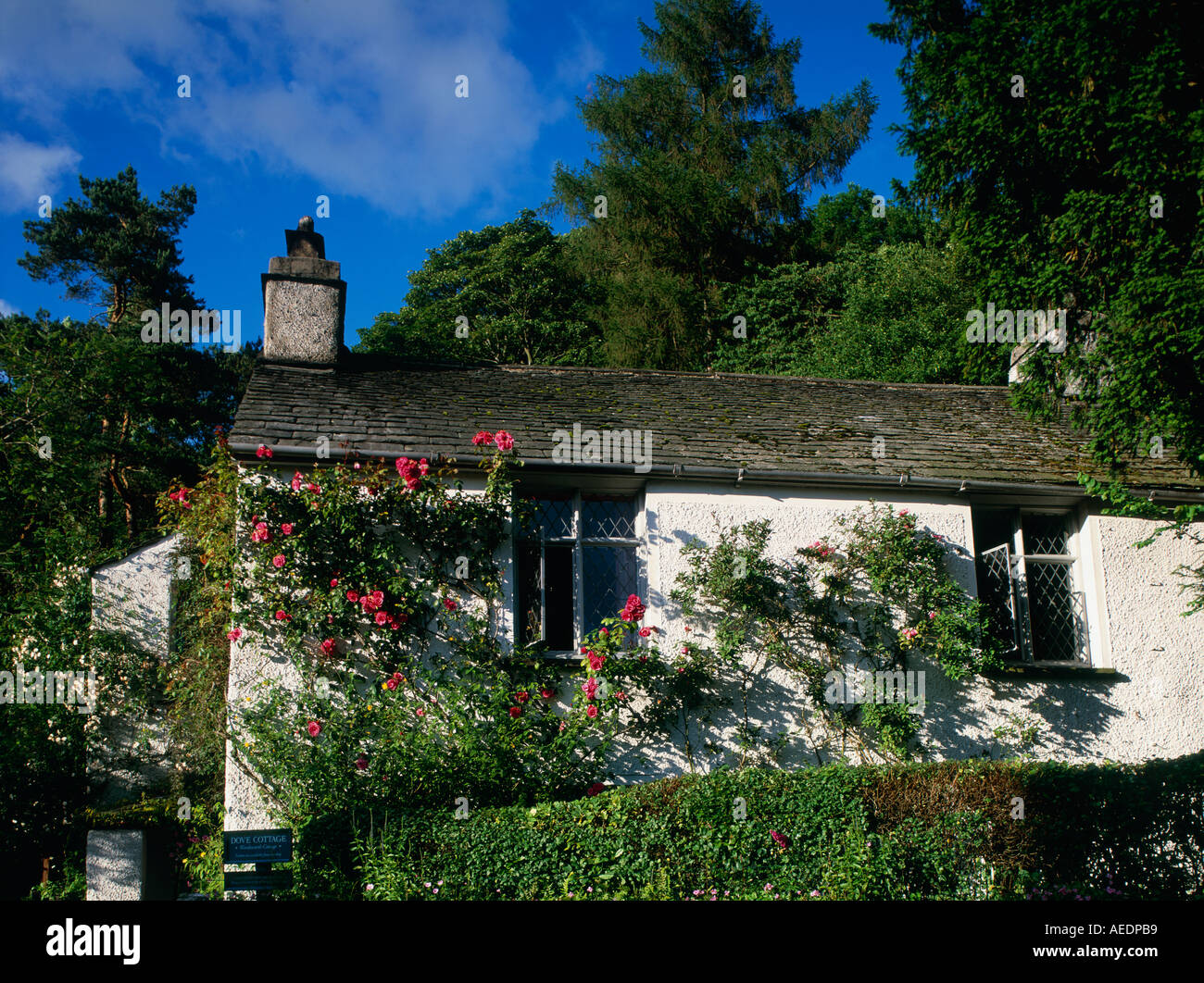 Dove Cottage Grasmere Lake District National Park Cumbria England Stock Photo