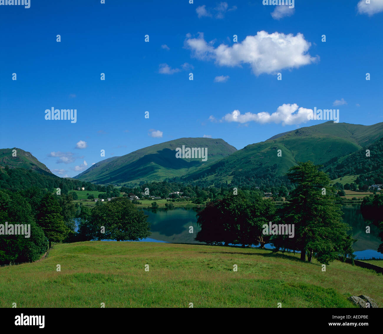 Grasmere Lake District National Park Cumbria England Stock Photo Alamy