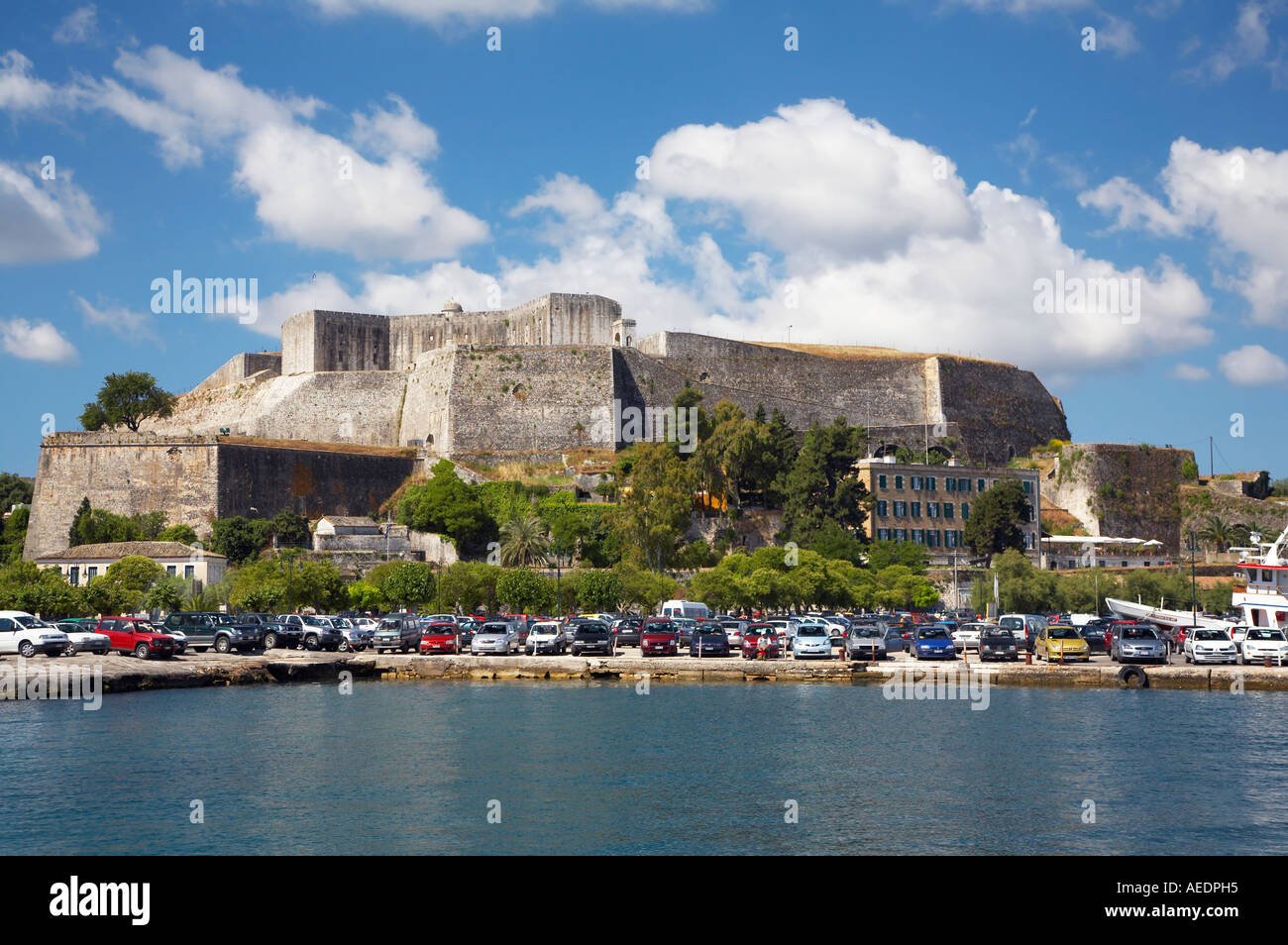 The New Fort Corfu town seen from the sea Stock Photo - Alamy