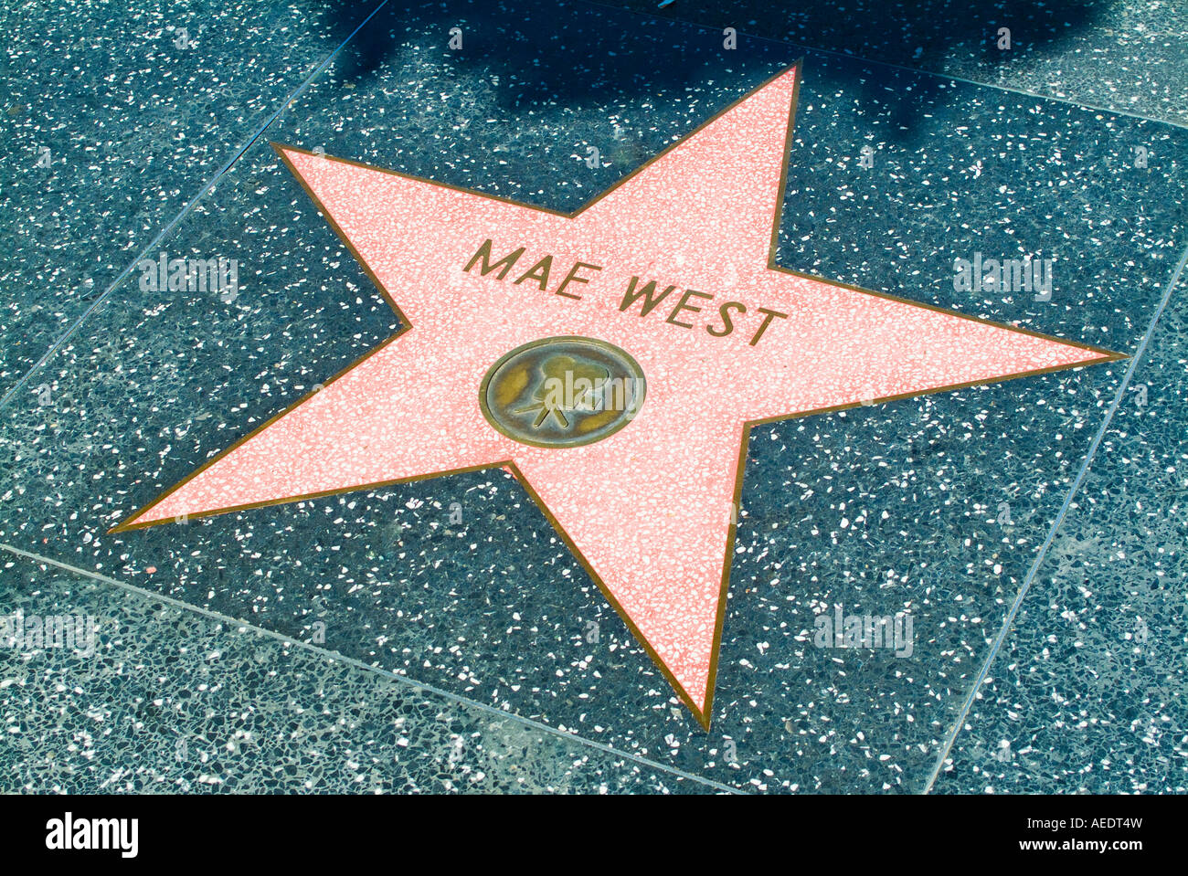 Stars on Hollywood walk of fame in Los Angeles California USA Stock ...