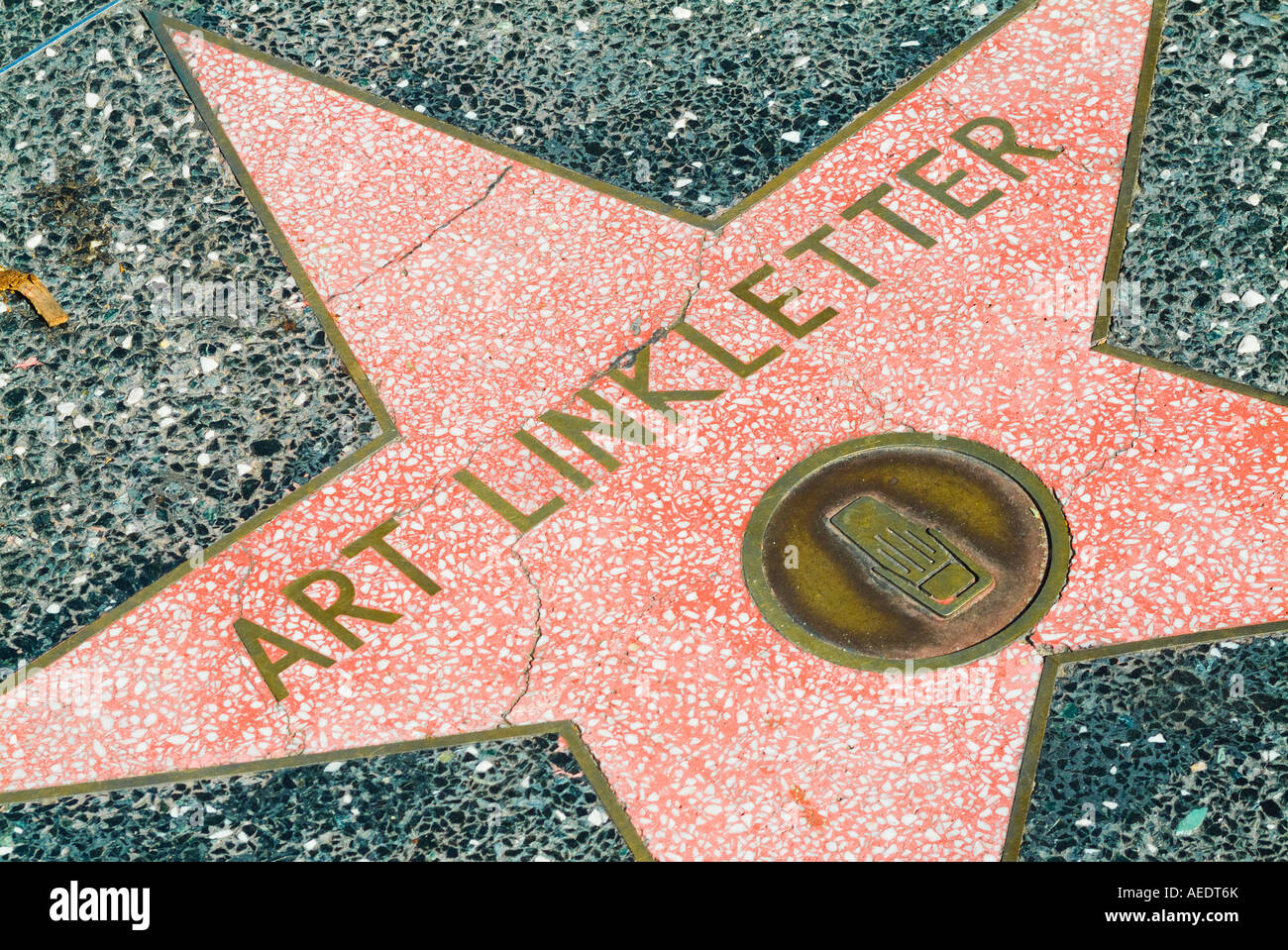 Stars on Hollywood walk of fame in Los Angeles California USA Stock ...