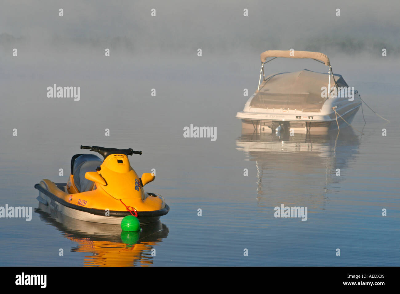 Boats moored at Raquette Lake Golden Beach Campground Adirondack State