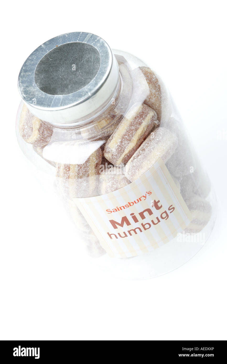 Jar of Humbugs Stock Photo