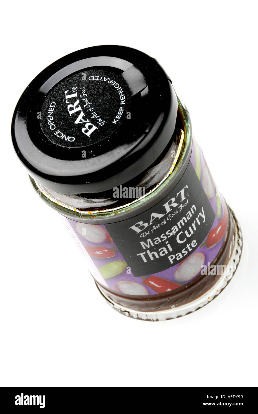 Massaman Thai Curry Paste Stock Photo