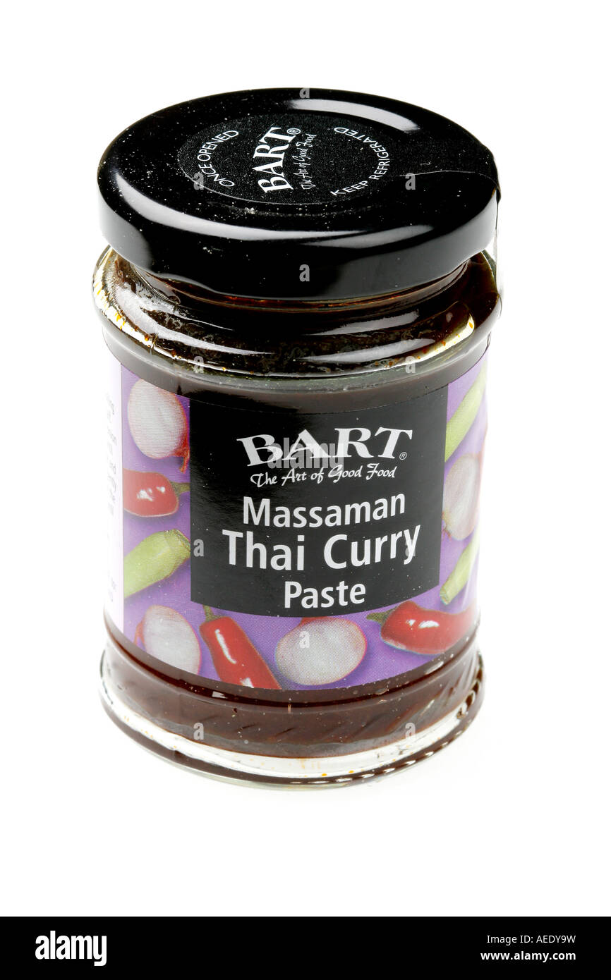 Massaman Thai Curry Paste Stock Photo