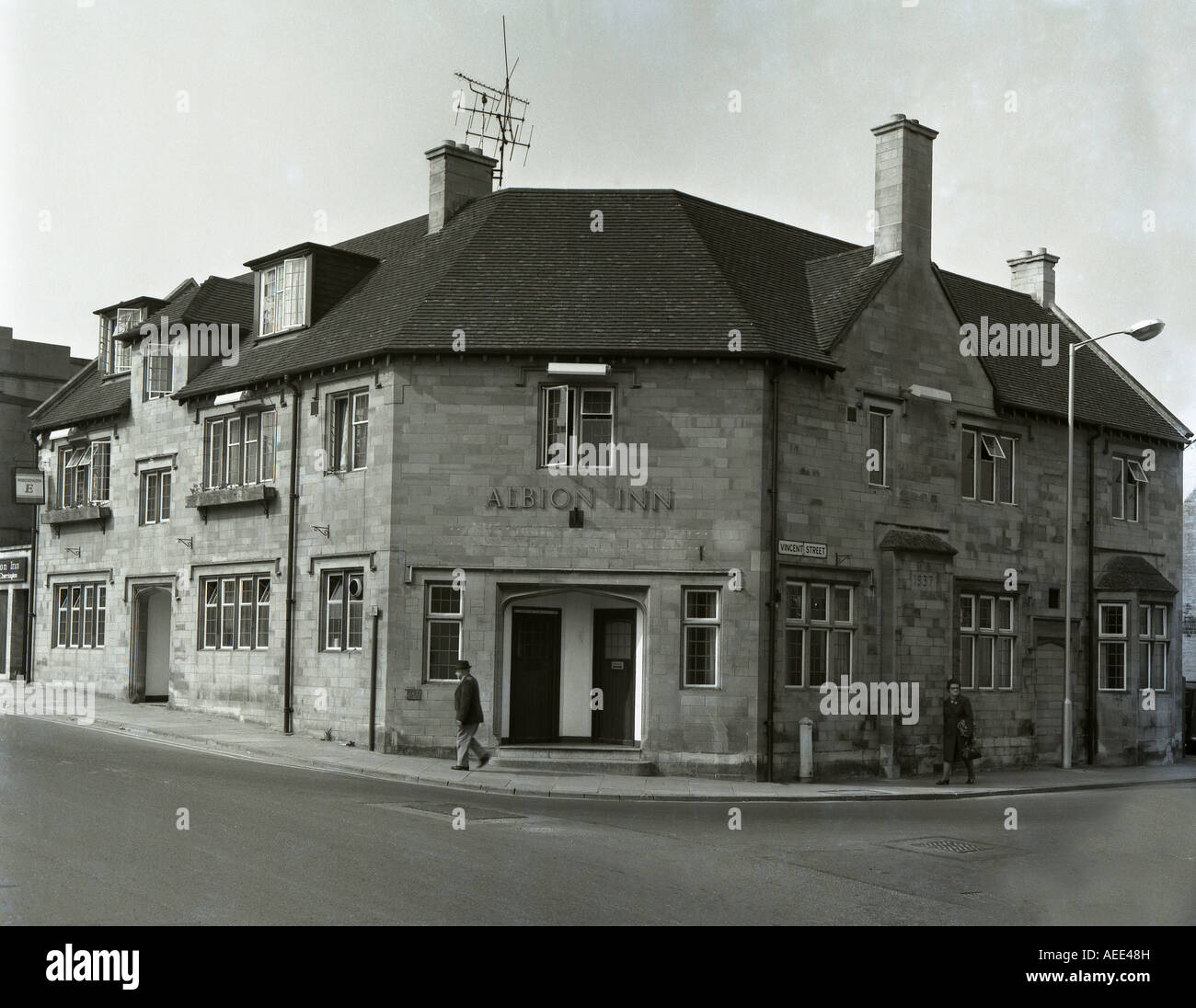Albion Inn public house, vincent street, yeovil  in 1974 somerset england number 0083 Stock Photo