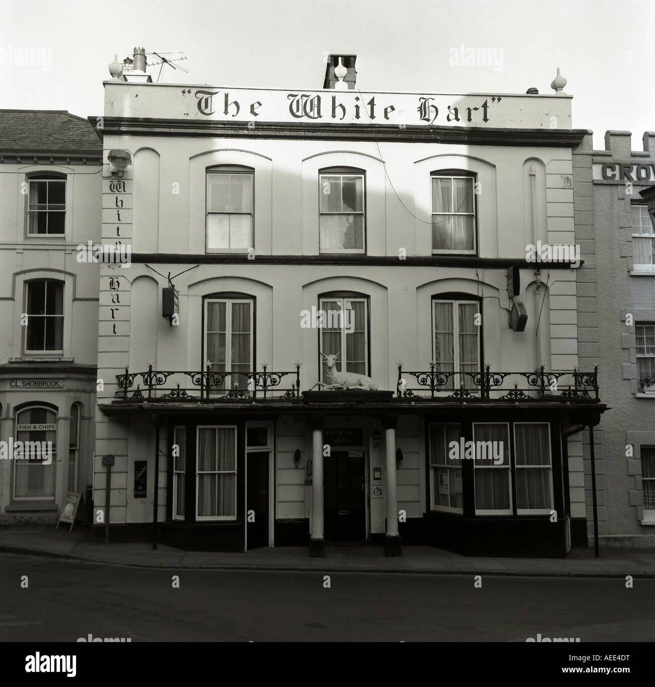 White Hart Public House Holsworthy Devon number 0164 taken pre 1975 Stock Photo