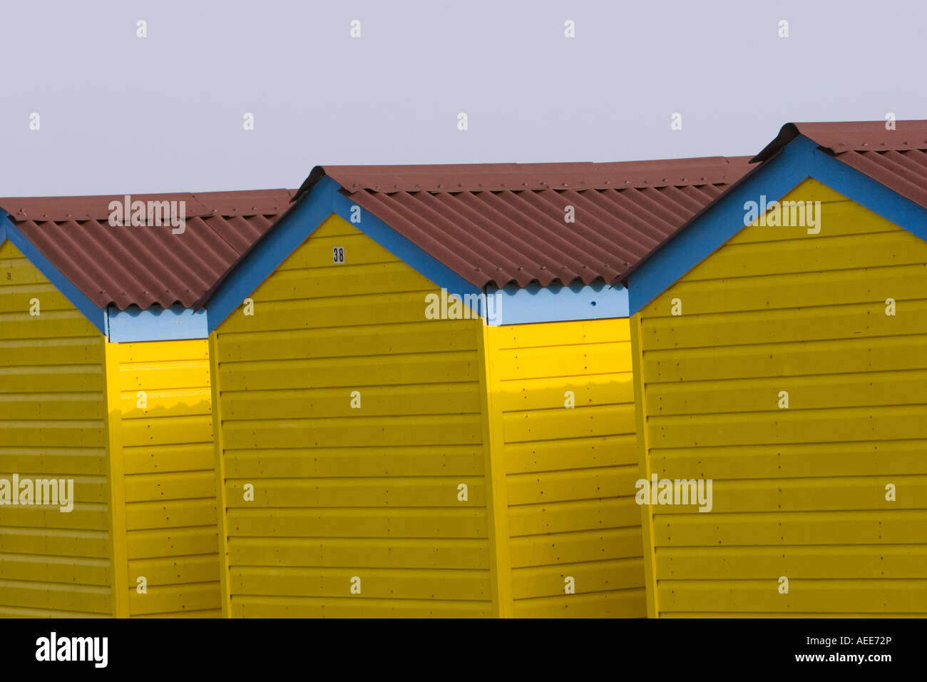 Beach huts on the beach at Littlehampton West Sussex Stock Photo Alamy