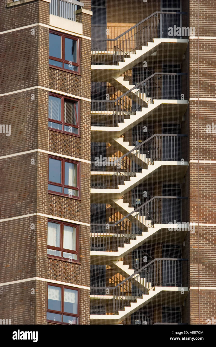 Stairs in block flats hi-res stock photography and images - Alamy