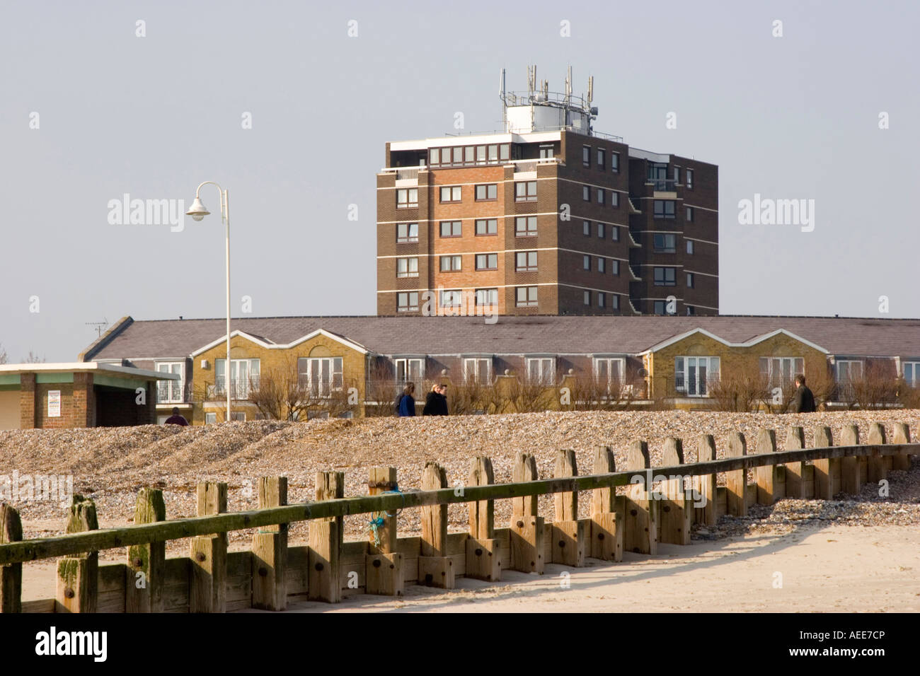 Seafront properties in Littlehampton West Sussex Stock Photo Alamy