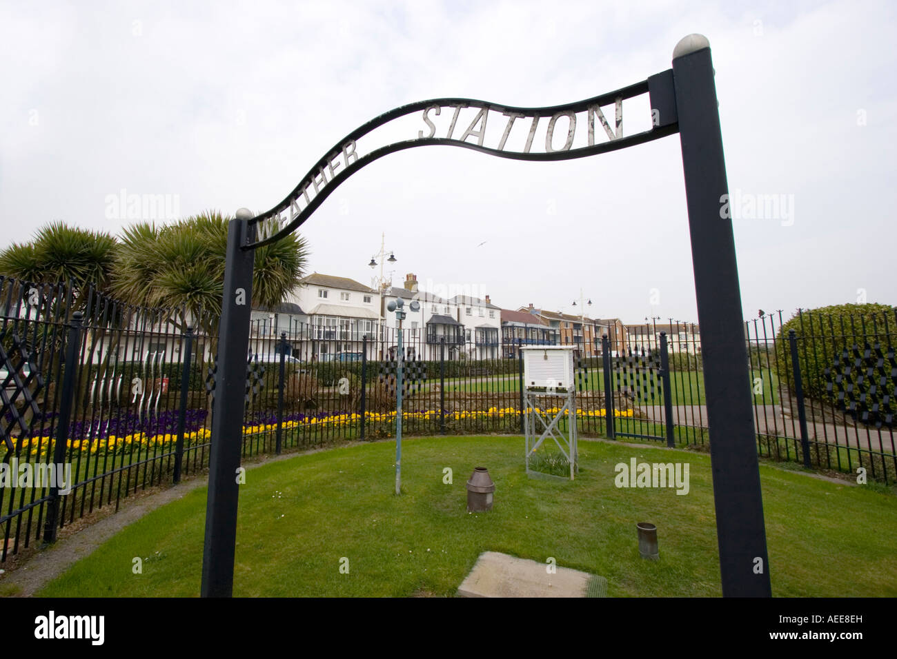 Weather station in Bognor Regis West Sussex Stock Photo Alamy