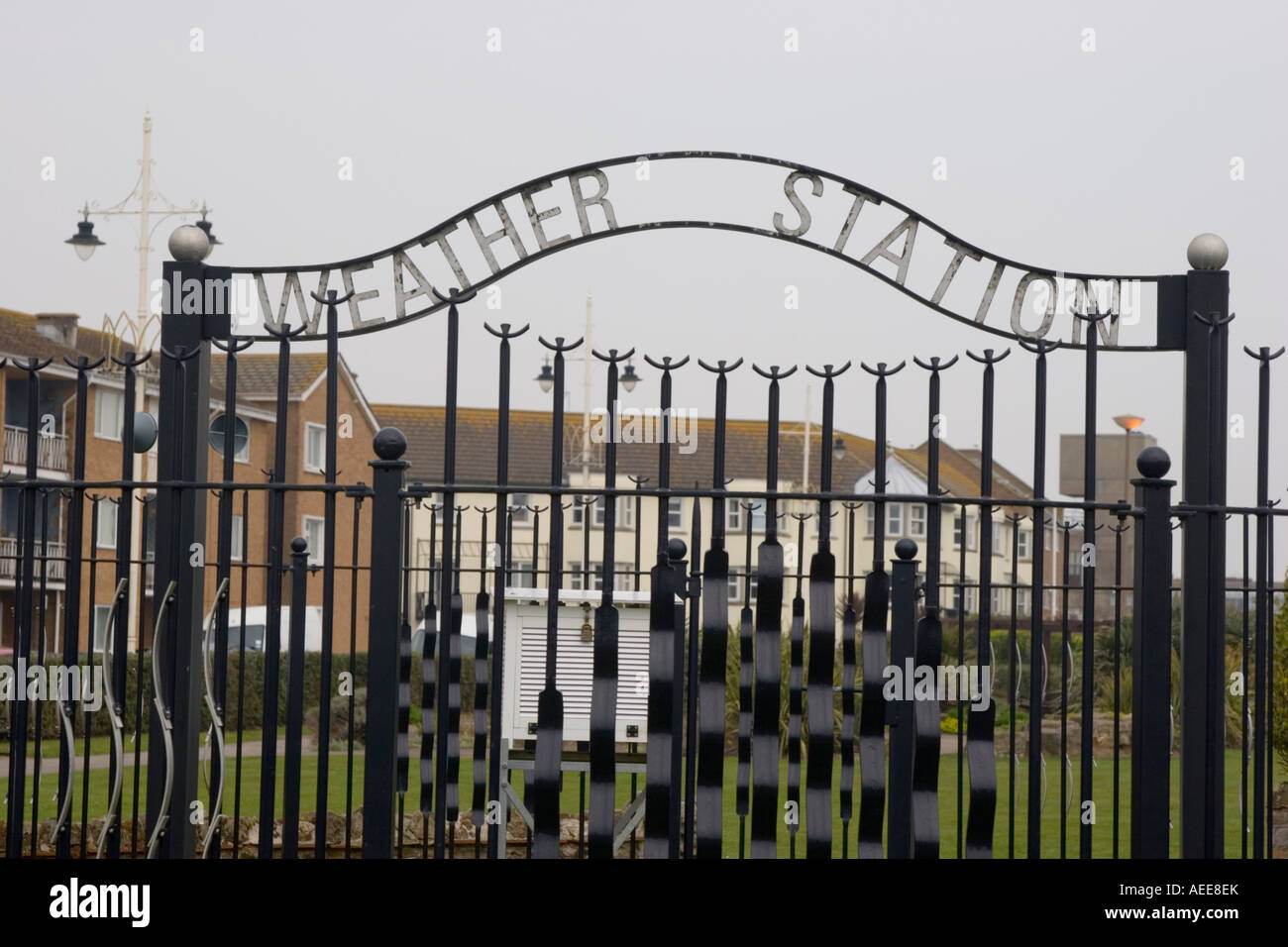 Weather station in Bognor Regis West Sussex Stock Photo Alamy