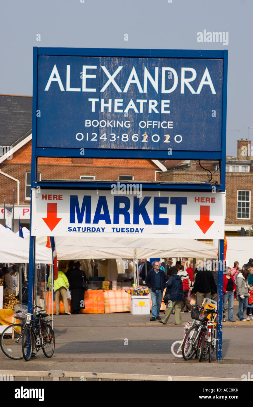 Entrance to the market in Bognor Regis West Sussex Stock Photo Alamy