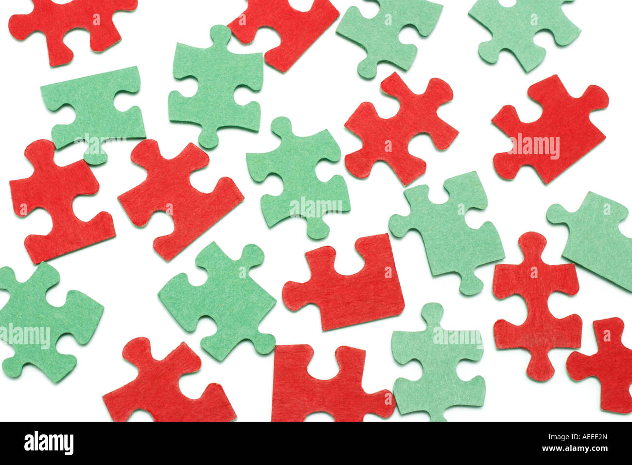 Jigsaw Puzzle Pieces Stock Photo