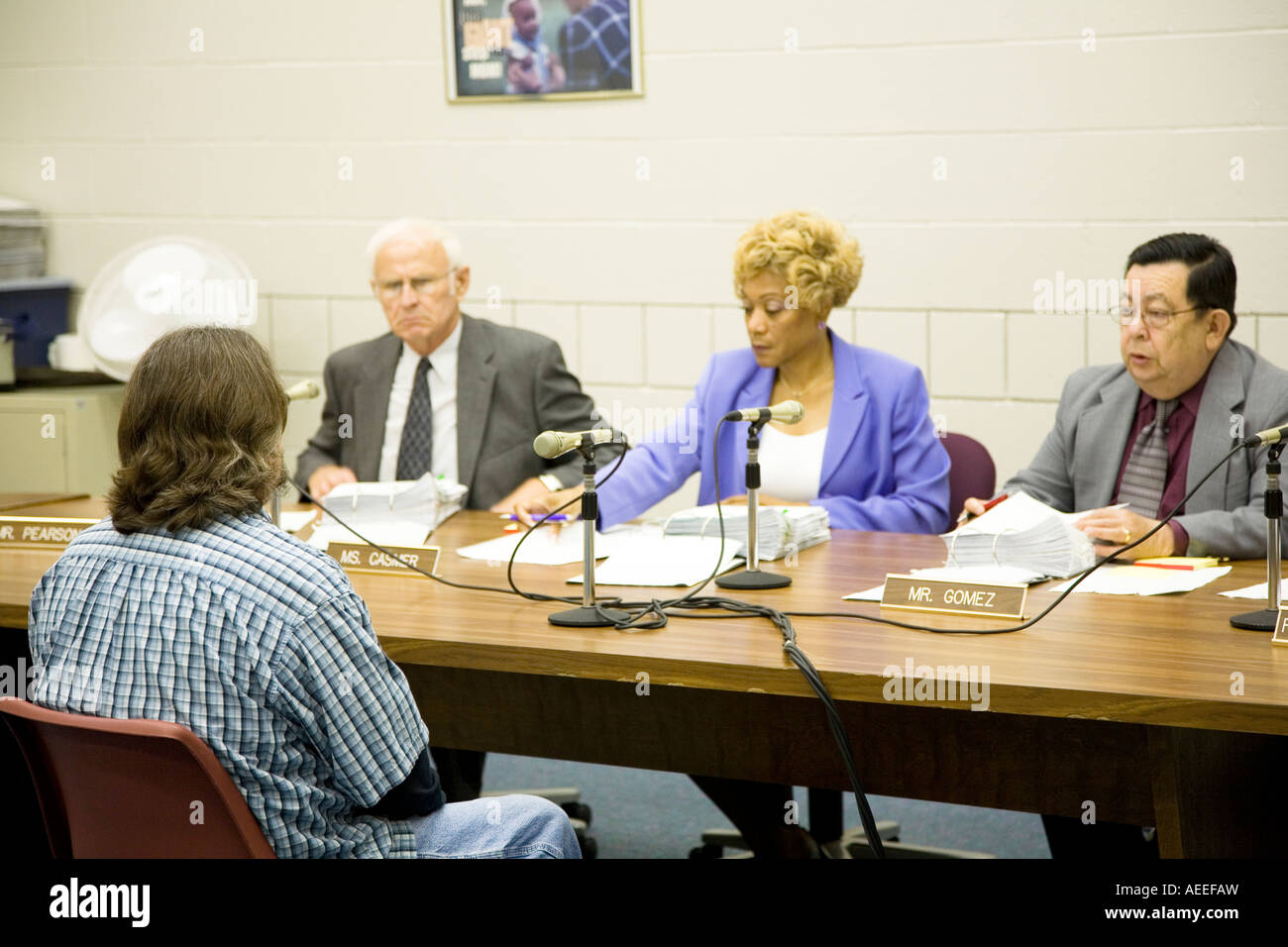 Parole Board Hearing At The Community Corrections Center CCC L In parole-board-hearing-at-the-community-corrections-center-ccc-l-in