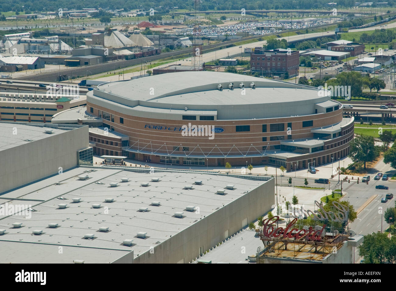 The Ford Center Sports and Entertainment Complex in Oklahoma City Oklahoma USA Stock Photo