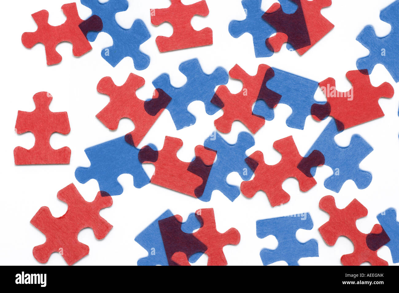 Jigsaw Puzzle Pieces Stock Photo