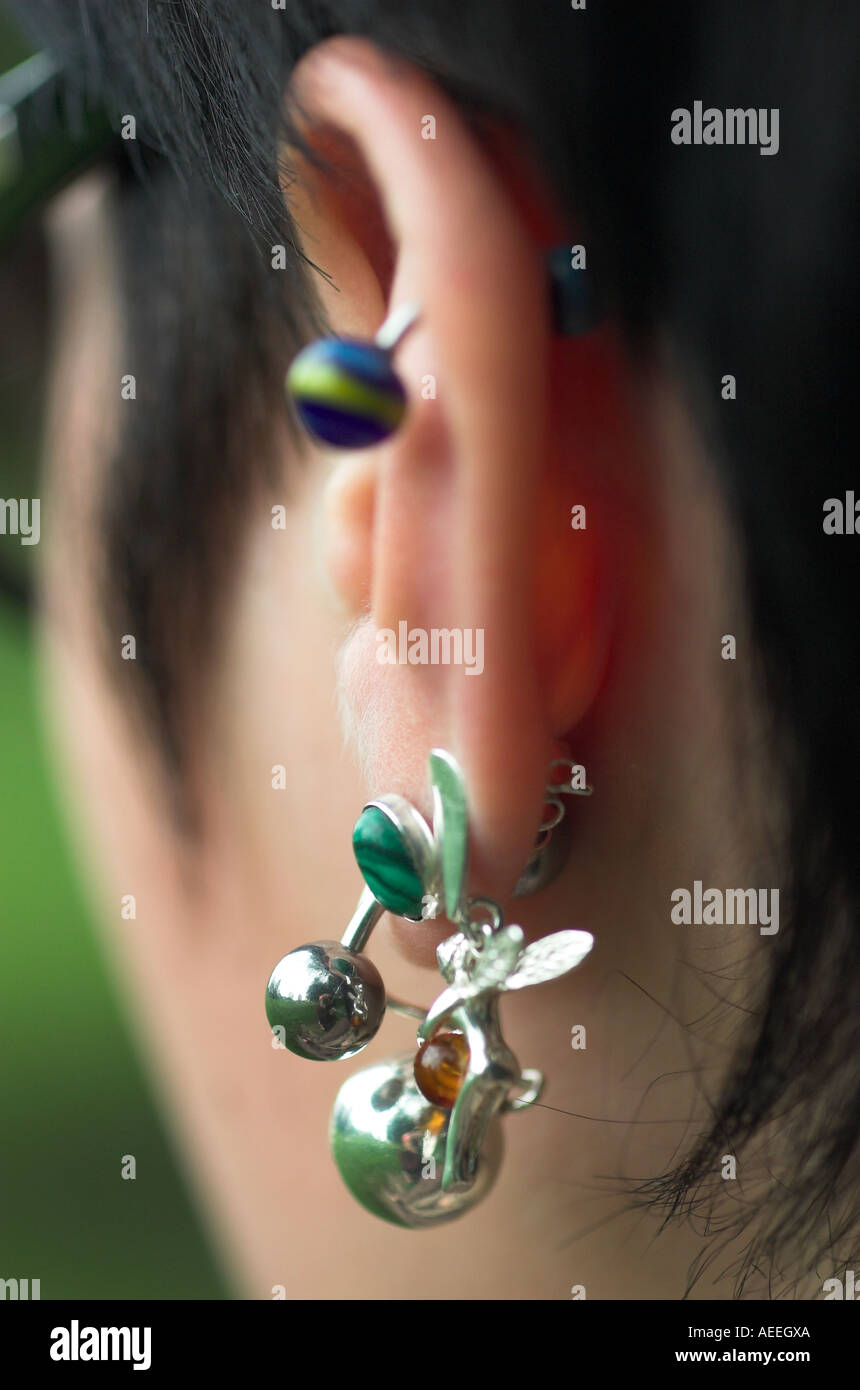 Pierced ear hires stock photography and images Alamy