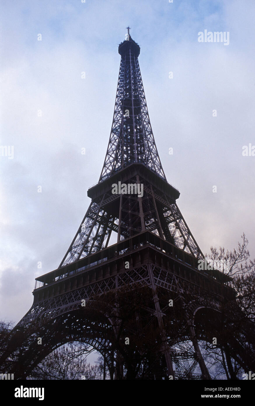 The Eiffel Tower in Paris France Stock Photo