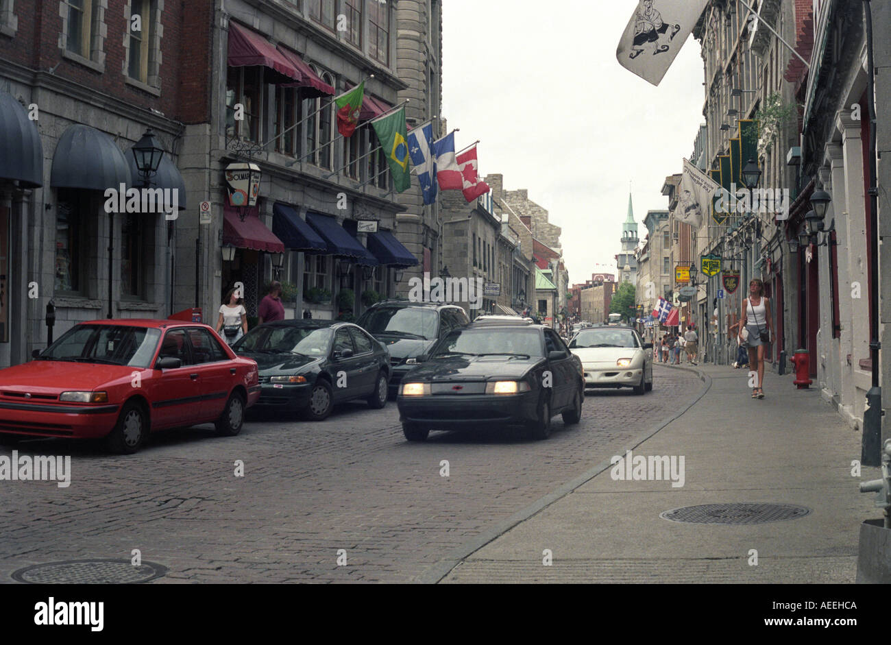 Rue Saint Paul in Montreal Stock Photo Alamy