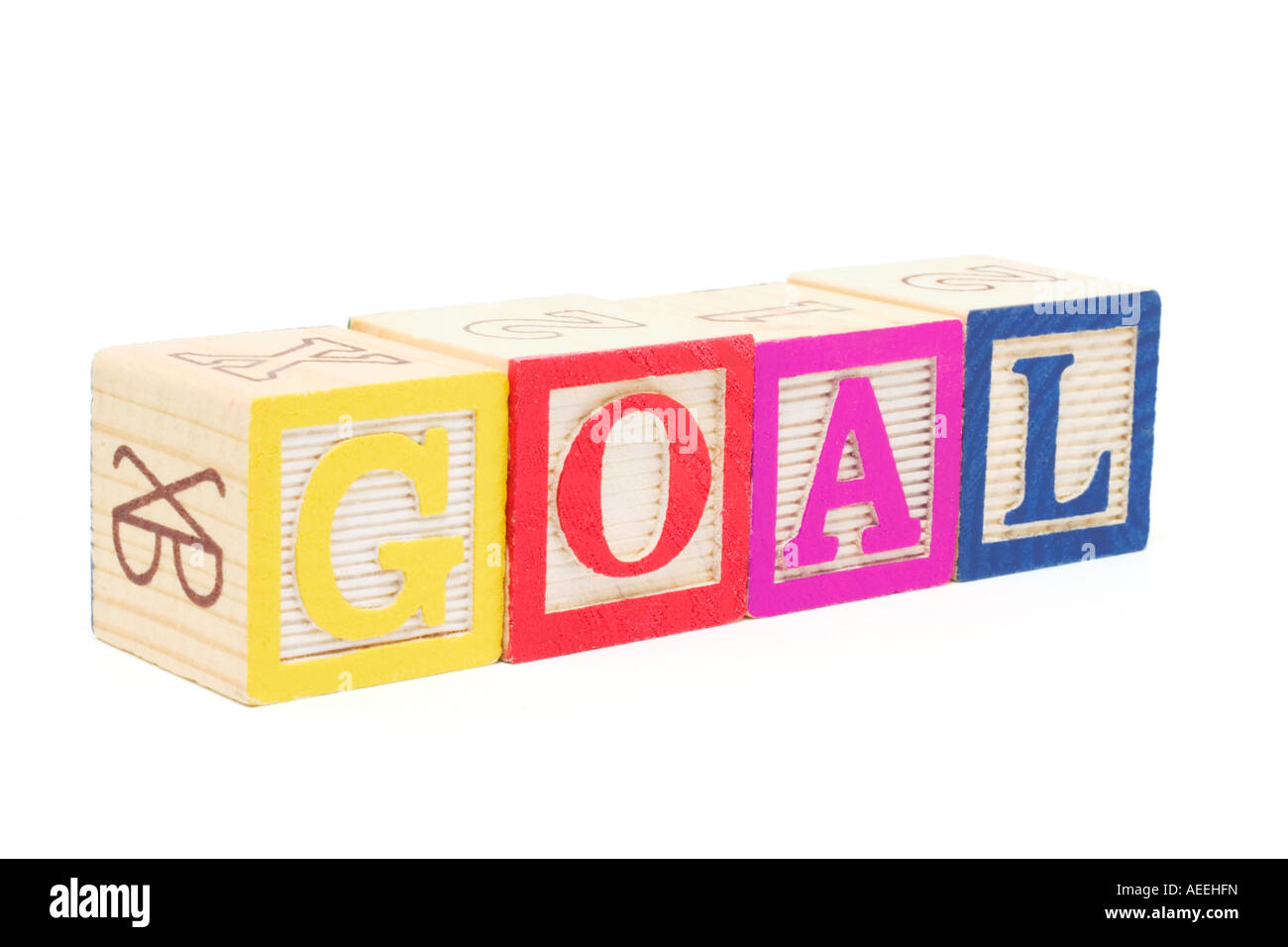 Goals Block Letters Alphabet Blocks - Goal Stock Photo - Alamy