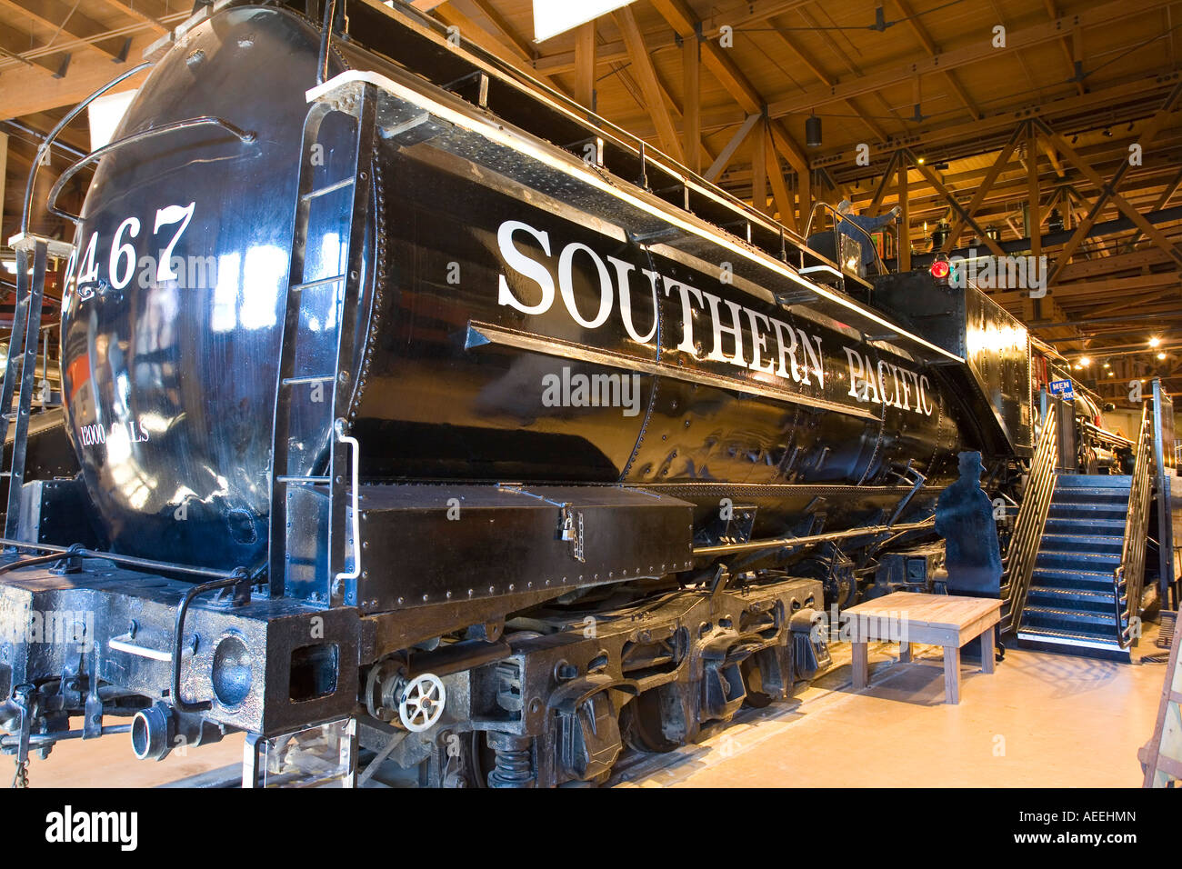 Southern Pacific Railroad No 2467 at the California Railroad Museum