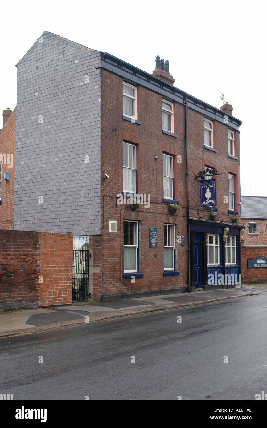 The Black Cat public house, Industrial Quarter, Sheffield Stock Photo