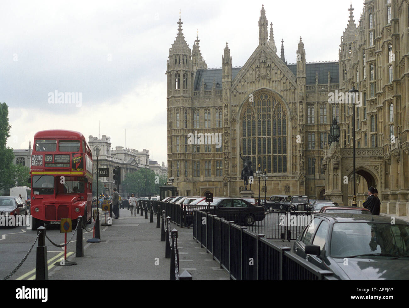 The Houses of Parliament in Westminster in London Stock Photo