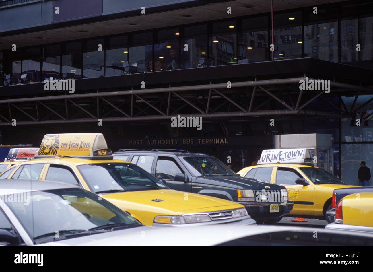 Heavy traffic outside Port Authority in New York City Stock Photo Alamy