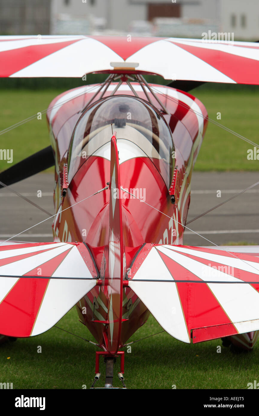 Pitts Special aerobatic aeroplane Registration G BRZX built 1984 Stock Photo