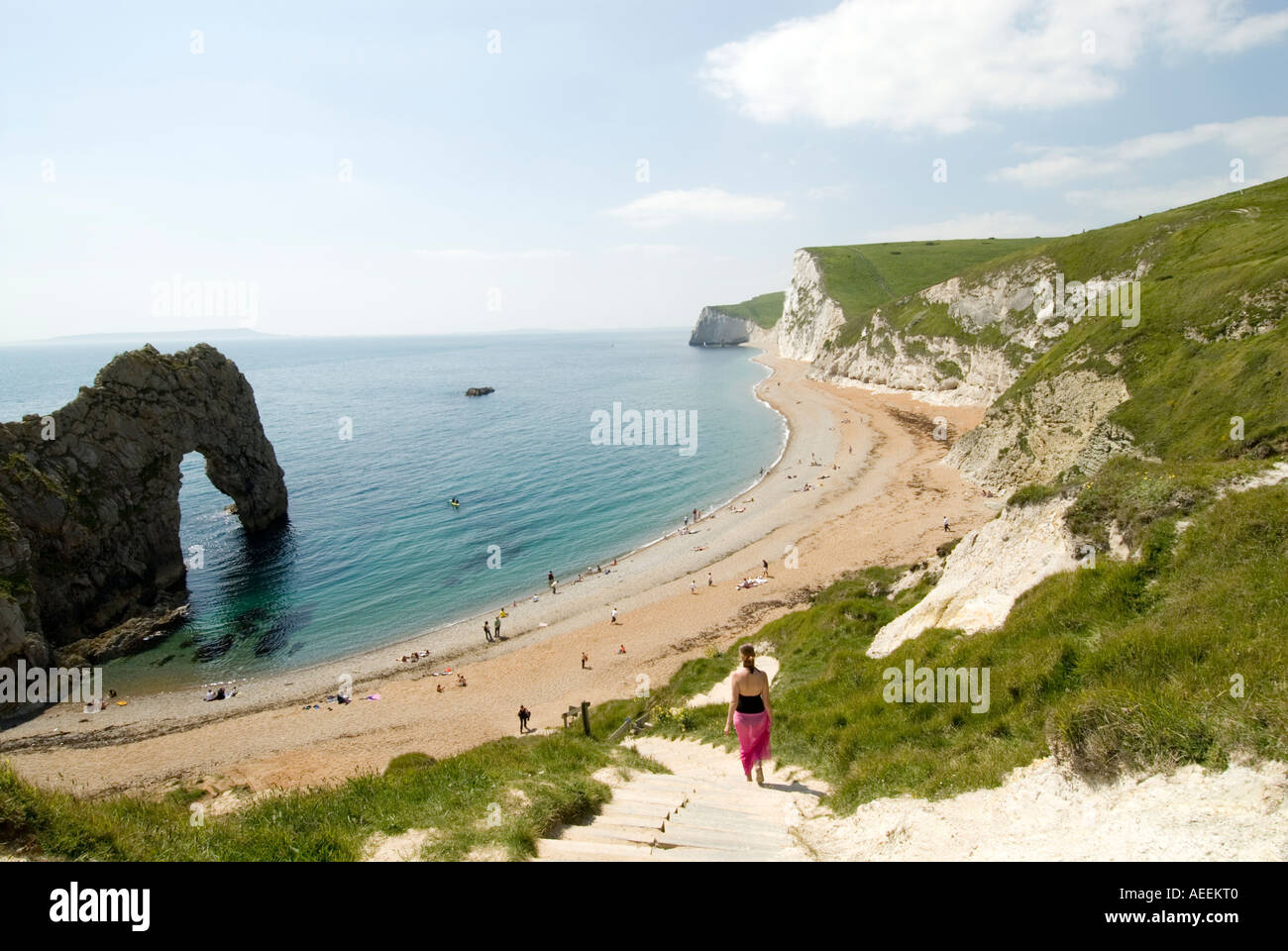 durdle-door-beach-lulworth-dorset-england-uk-stock-photo-alamy