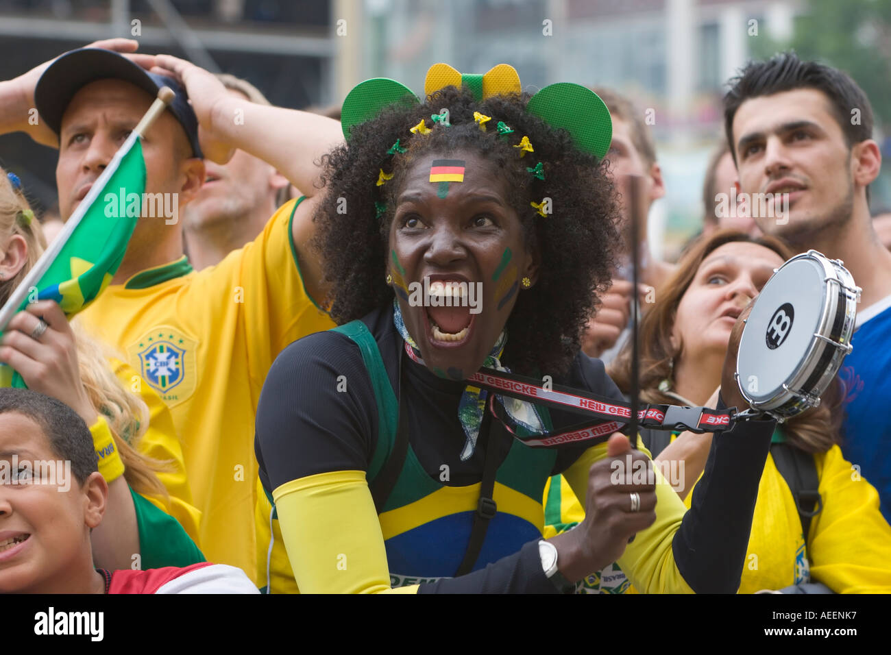 Brazil Football Fans Female High Resolution Stock Photography and Images -  Alamy