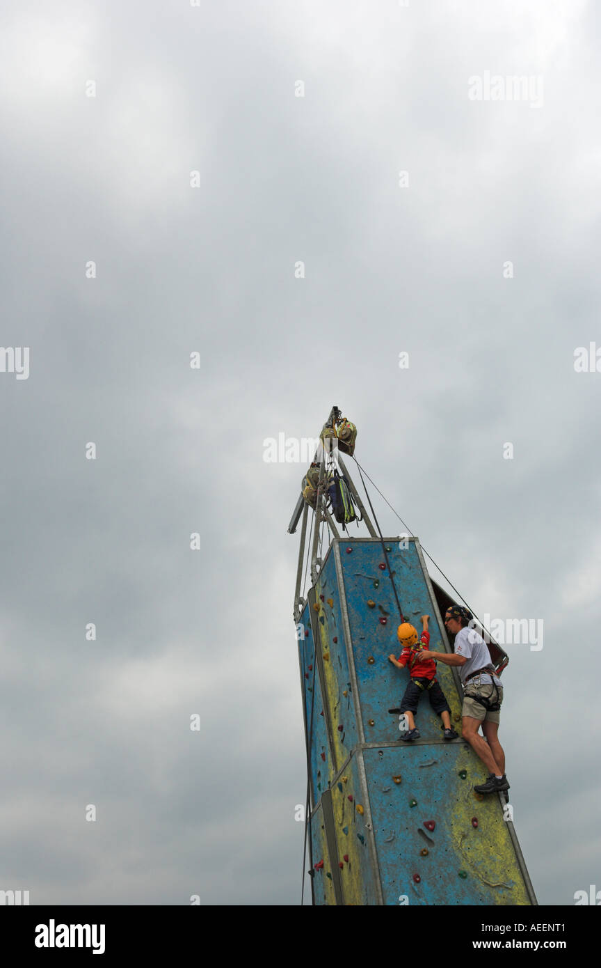 Youth climbing wall instructor hires stock photography and images Alamy