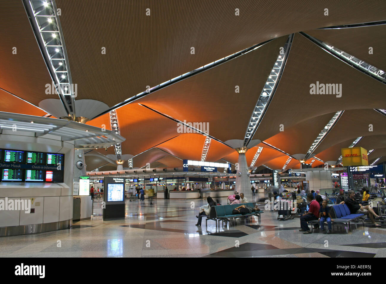 Kuala Lumpur International Airport in Malaysia Stock Photo
