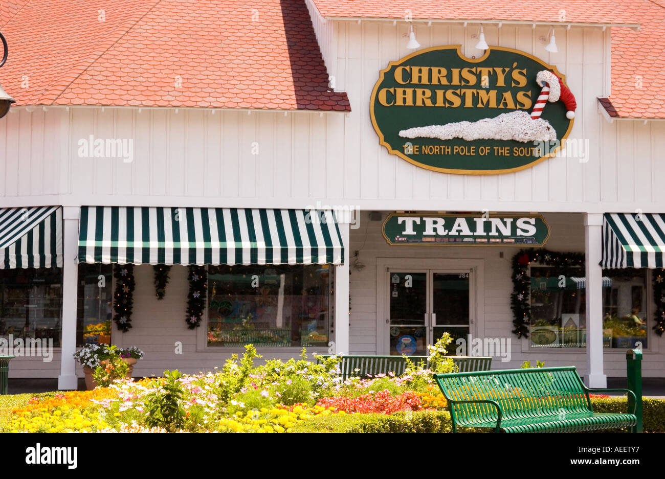 Christys Christmas shop, Broadway at the Beach in Myrtle Beach SC USA