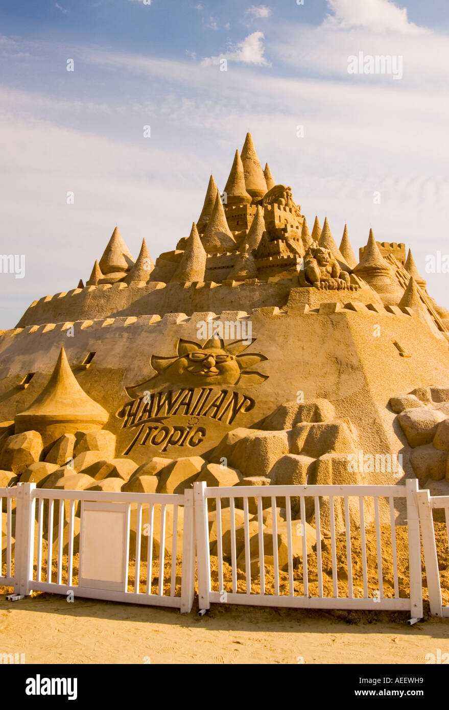 Worlds Largest Sandcastle at Myrtle Beach SC USA Stock Photo