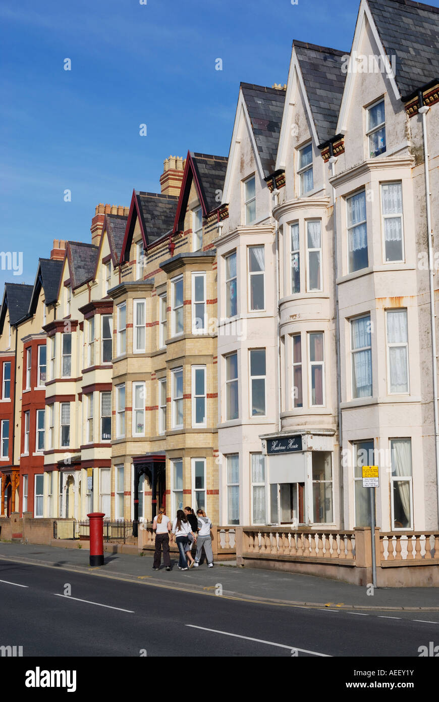 New apartment buildings on the seafront promenade in the coastal resort
