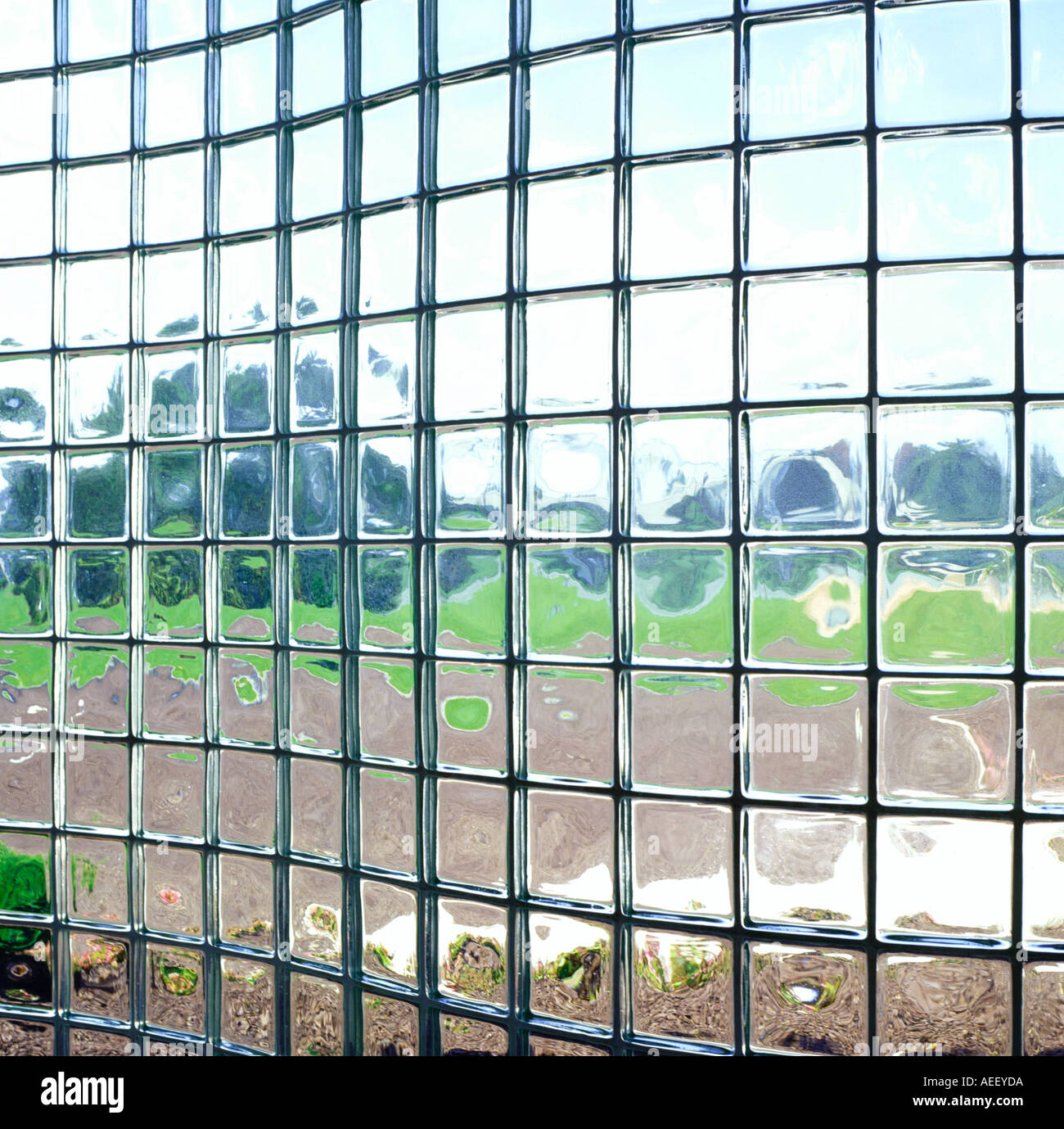 Glass brick window Stock Photo Alamy