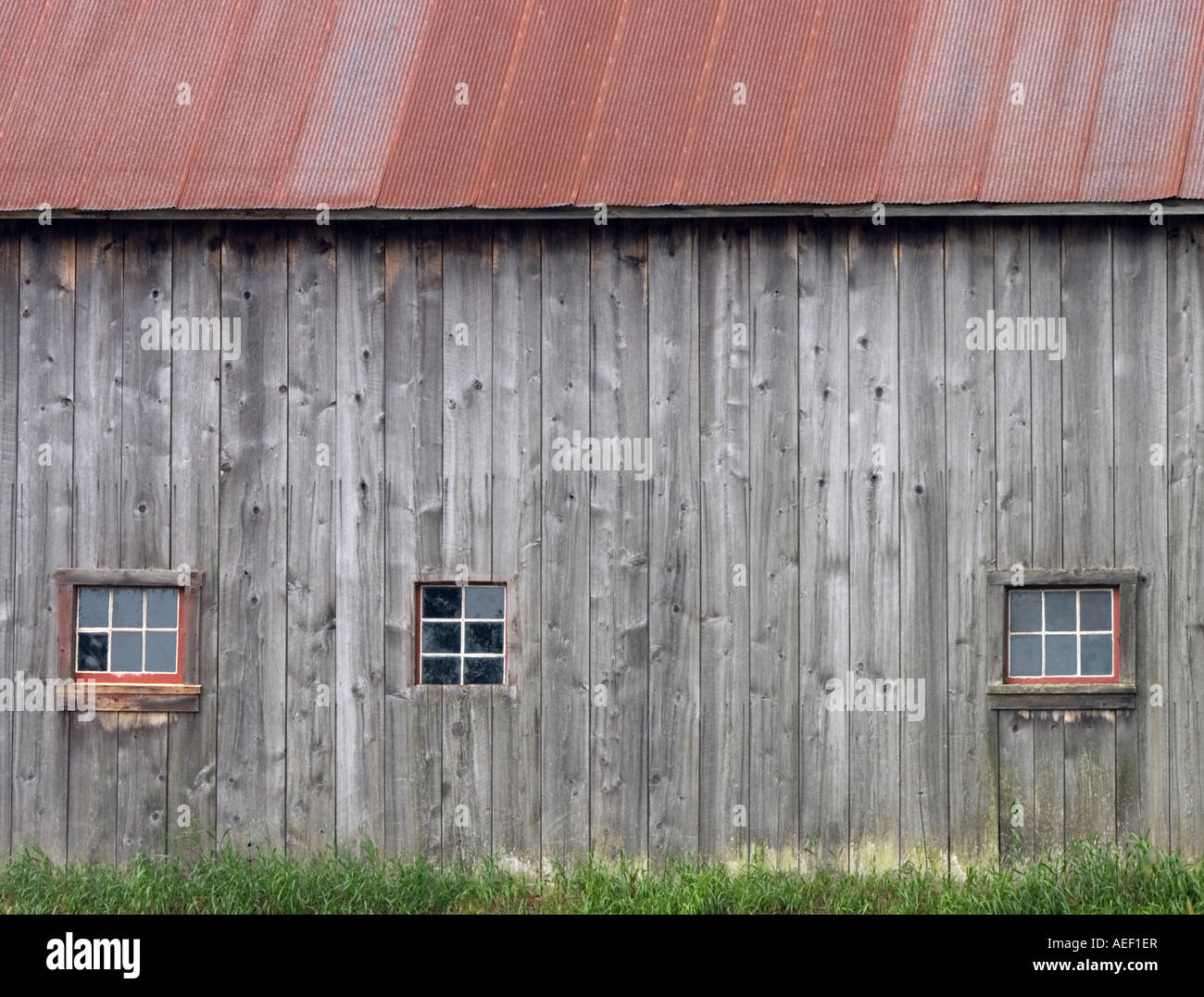 Abandoned barn at Sleepy Bear Dunes National Park Stock Photo