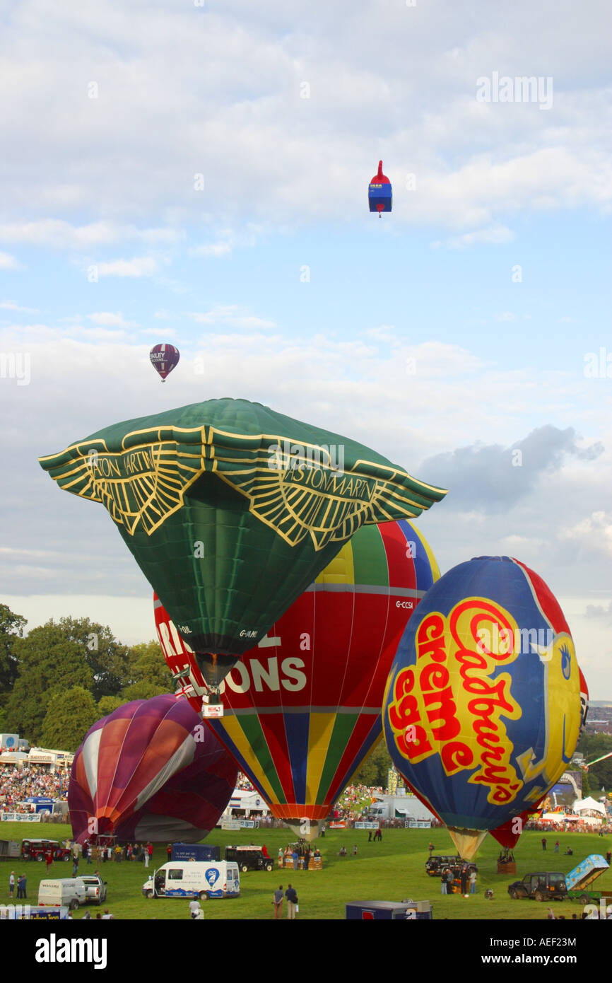 Launch of special shapes hot air balloons Stock Photo Alamy