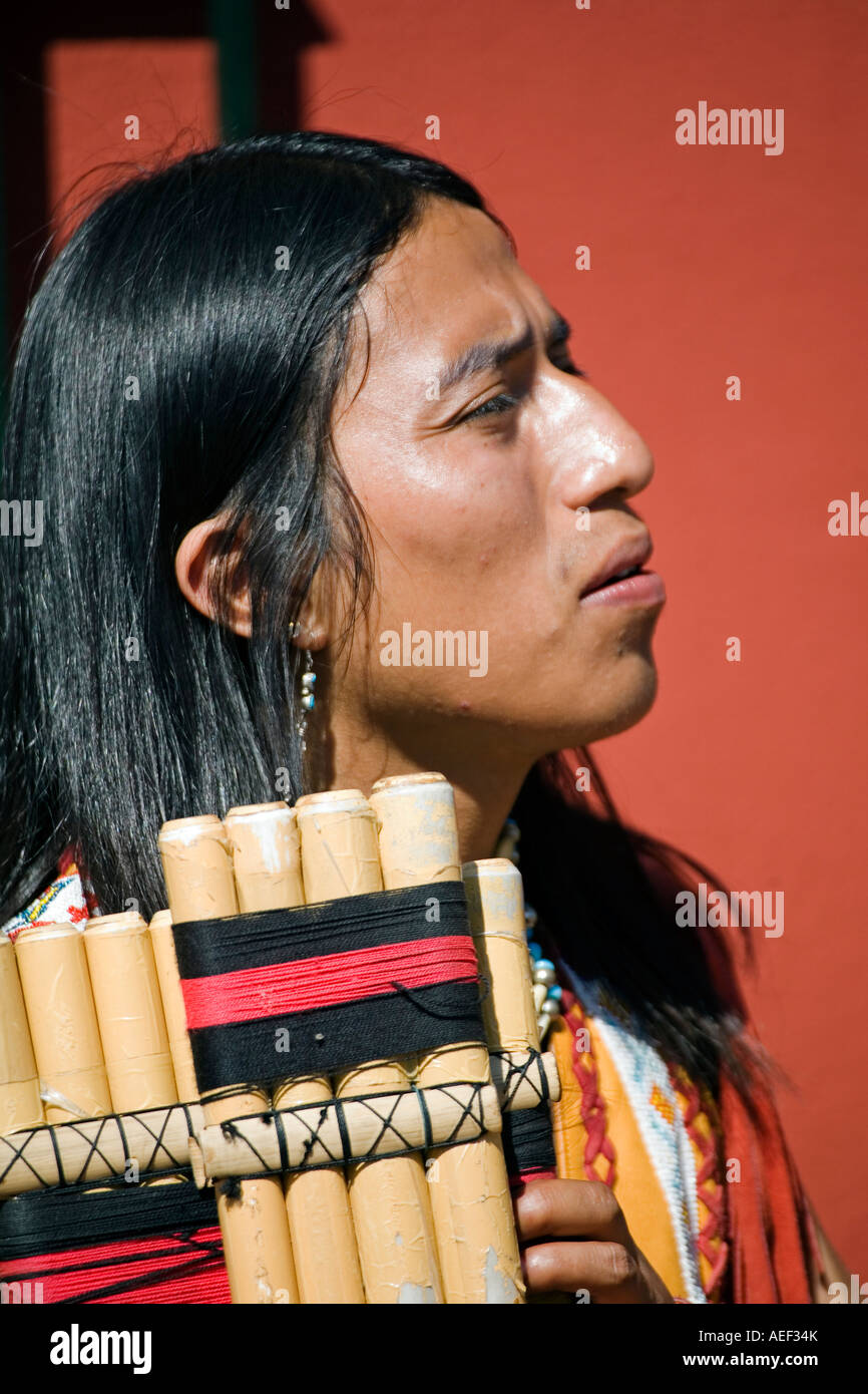 component of a musical group of American native Indians Stock Photo