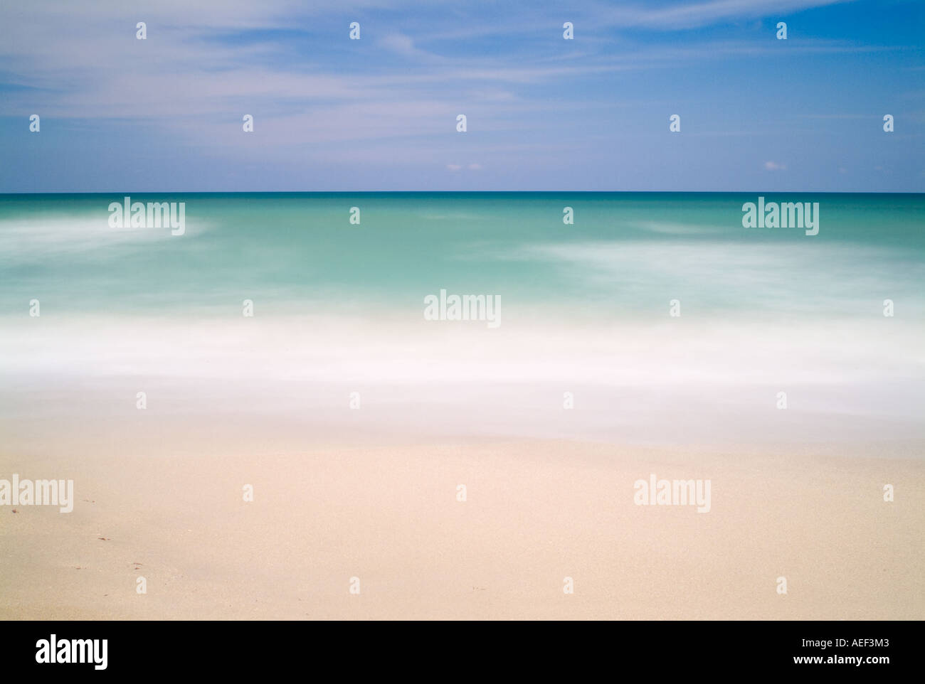 ocean in motion calming ocean seascape coastal sea Florida Stock Photo