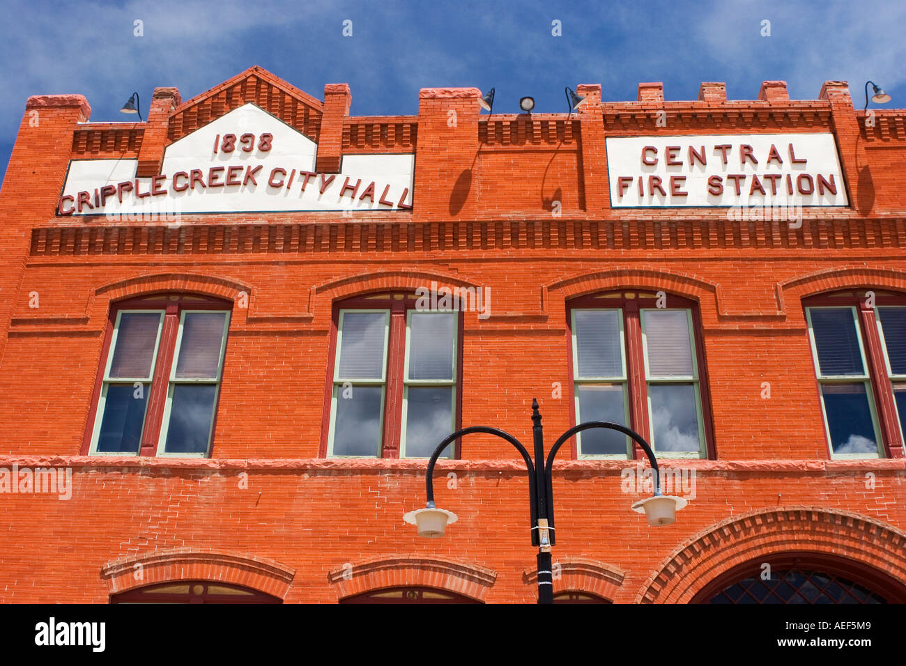 Fire Station and City Hall in Cripple Creek Colorado USA June 2006
