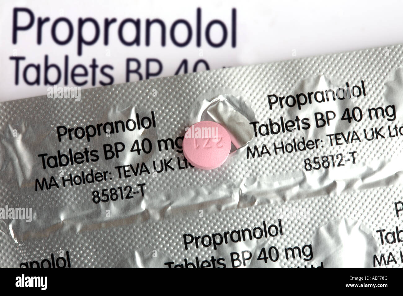 Propranolol tablets hi-res stock photography and images - Alamy