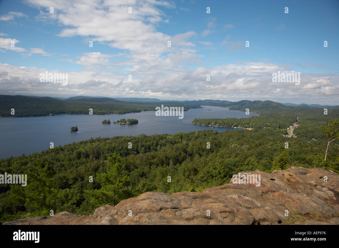 Fourth Lake in the Fulton Chain of Lakes in the Adirondack Park of New