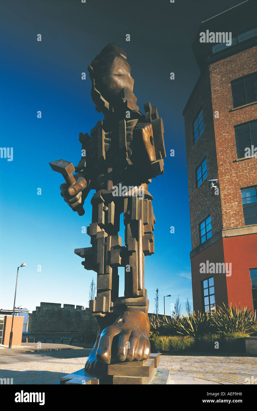 'Vulcan' a sculpture by Sir Eduardo Paolozzi in Central Square