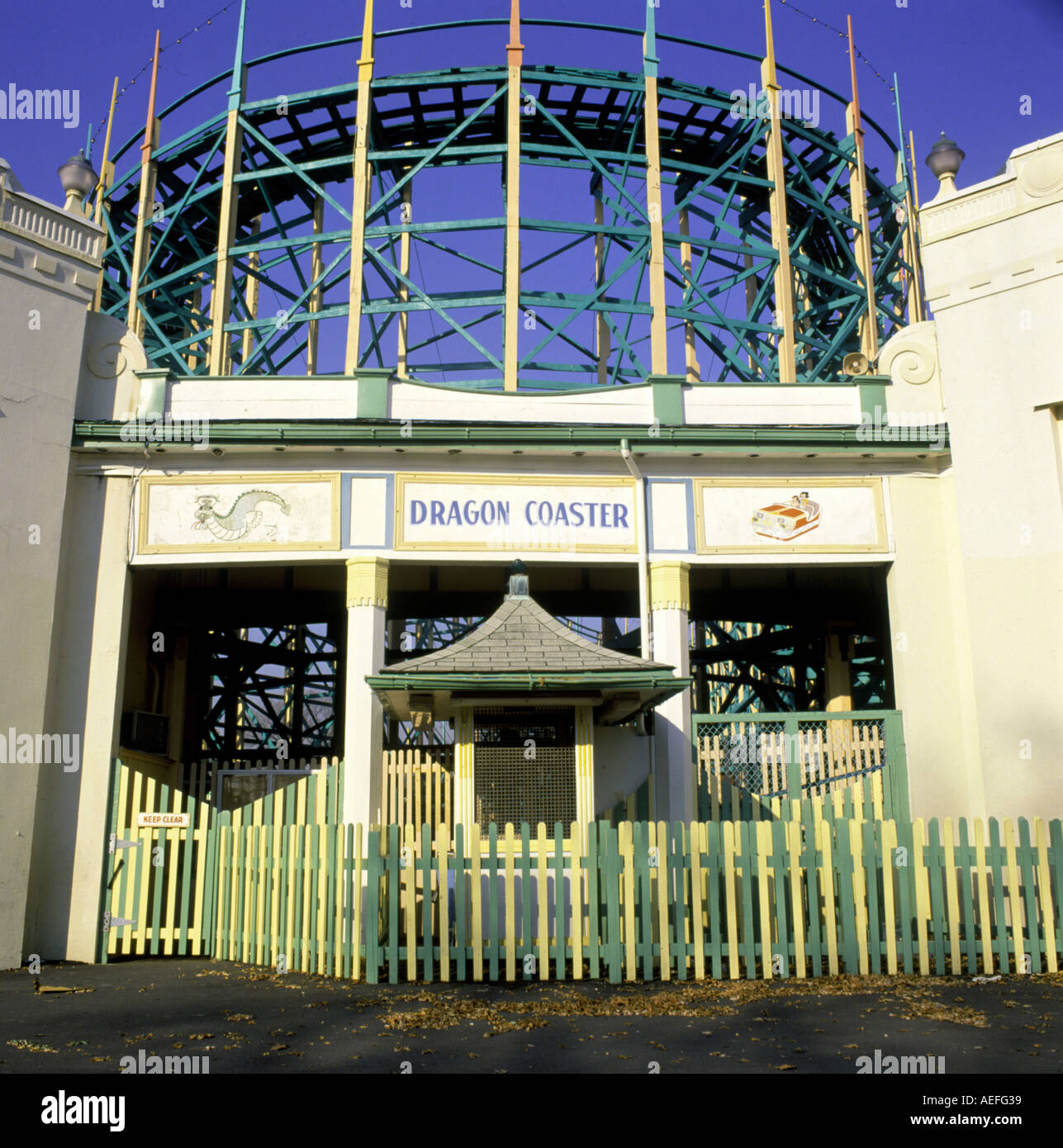 Dragon Roller coaster ride Stock Photo Alamy