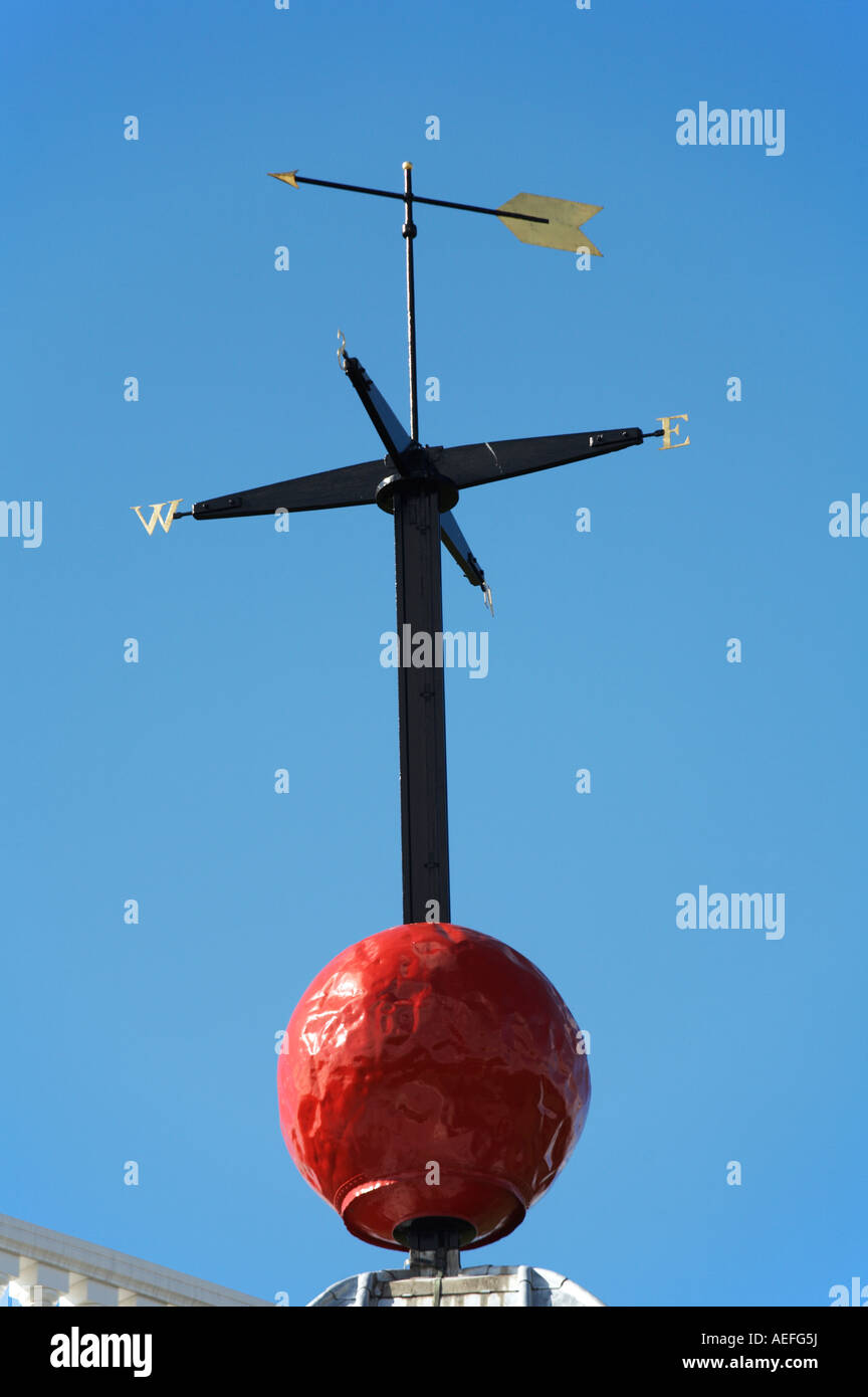 The time ball at Greenwich Royal Observatory London England Stock Photo