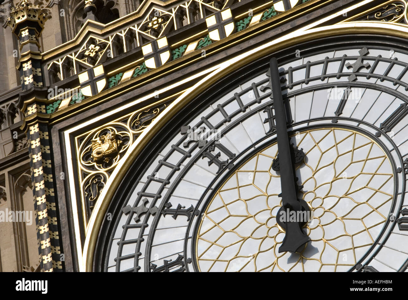 Clock face of Big Ben Stock Photo Alamy