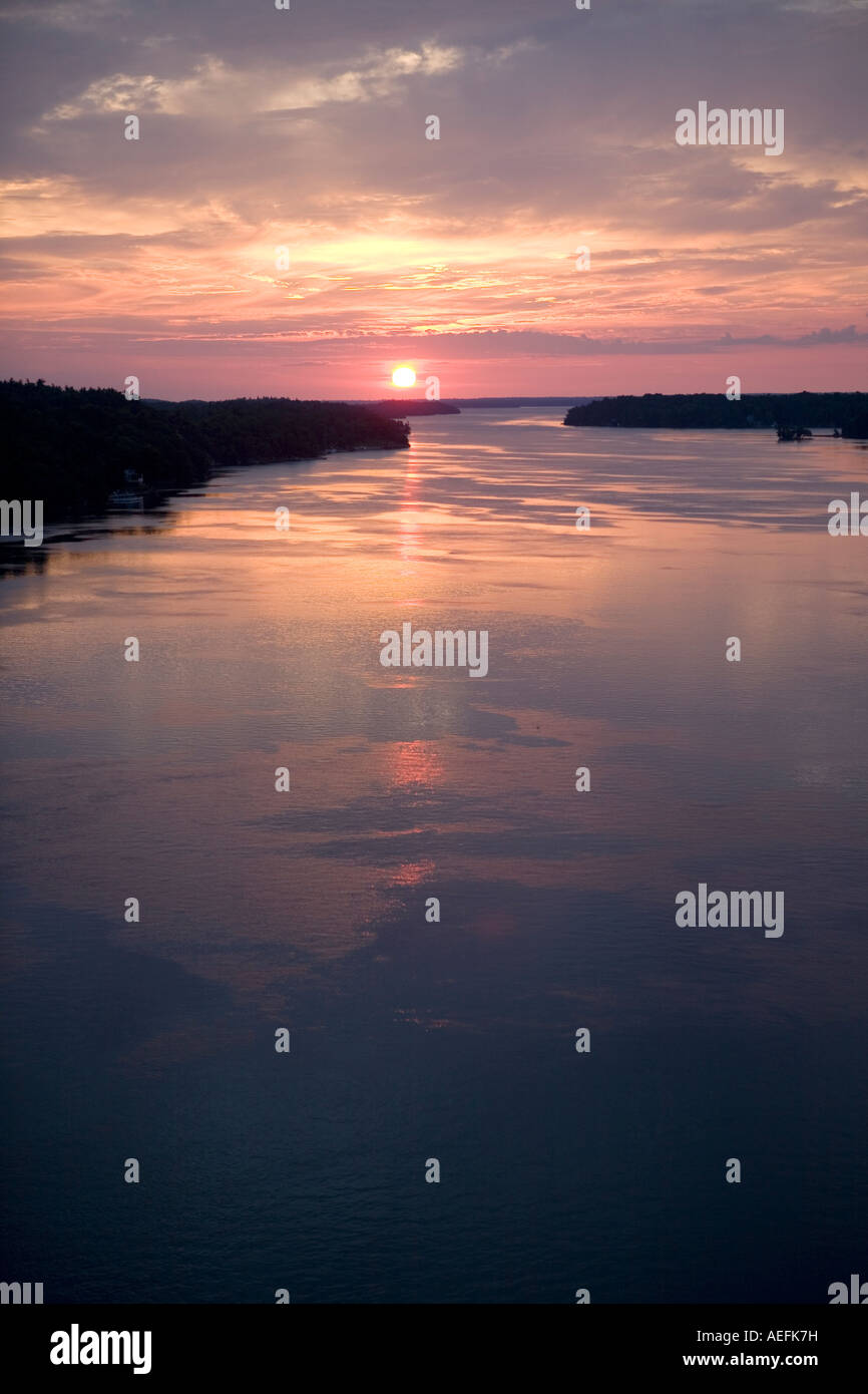 Sunrise St Lawrence River aka Saint Lawrence Seaway Thousand Islands